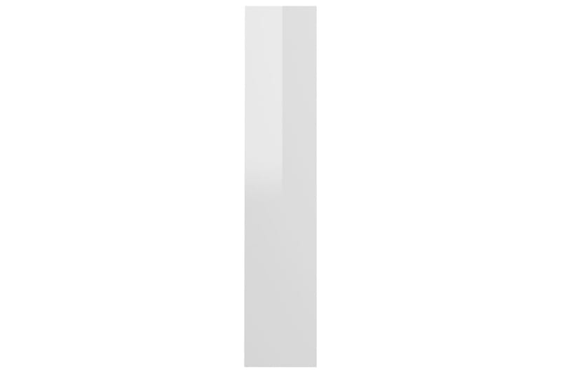Veggskoskap 2 stk høyglans hvit 60x18x90 cm sponplate - Hvit - Gangoppbevaring - Skooppbevaring - Skohylle & skostativ