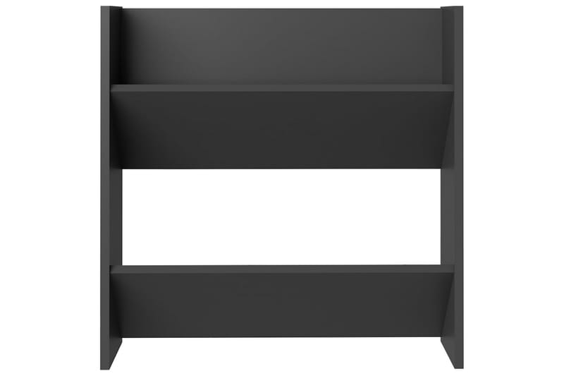 Veggskoskap 4 stk grå 60x18x60 cm sponplate - Grå - Oppbevaring - Skooppbevaring