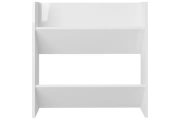 Veggskoskap 4 stk høyglans hvit 60x18x60 cm sponplater - Hvit - Oppbevaring - Skooppbevaring
