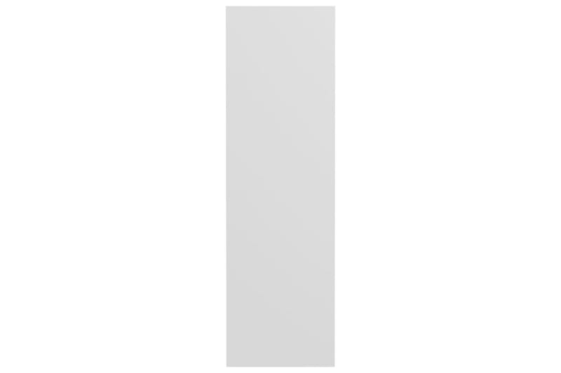 Veggskoskap 4 stk hvit 60x18x60 cm sponplater - Hvit - Oppbevaring - Skooppbevaring