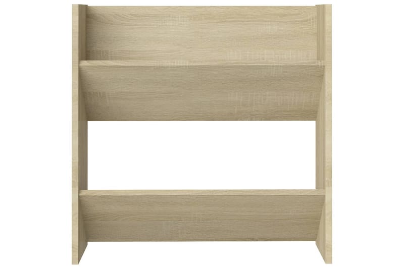 Veggskoskap 4 stk sonoma eik 60x18x60 cm sponplate - Brun - Oppbevaring - Skooppbevaring