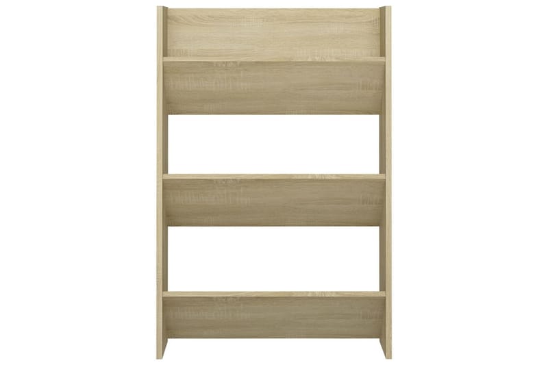 Veggskoskap sonoma eik 60x18x90 cm sponplate - Brun - Oppbevaring - Skooppbevaring
