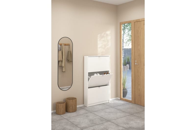 Yumi Skoskap 70 cm - Hvit - Oppbevaring - Skooppbevaring - Skoskap