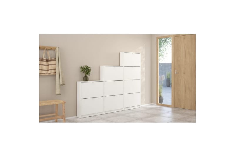 Yumi Skoskap 70 cm - Hvit - Oppbevaring - Skooppbevaring - Skoskap