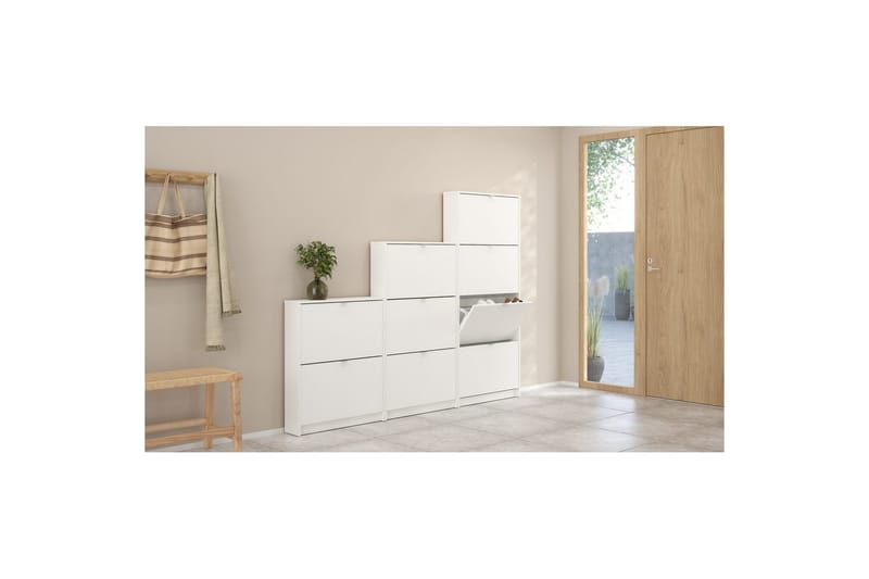 Yumi Skoskap 70 cm - Hvit - Oppbevaring - Skooppbevaring - Skoskap