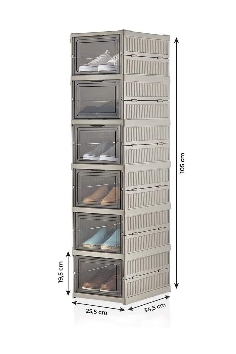 Skoskap Hanah Home Lavine 105 (25,5 x 105 x 34,5 cm) Lyseblå - Oppbevaring - Gangoppbevaring