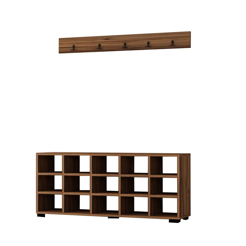 Skoskap Homitis Talu (120 x 51,6 x 29,6 cm) Valnøtt, undefined
