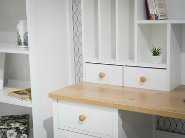 Skrivebordsutvidelse Story Beige, eik - Beige, eik - Oppbevaring - Oppbevaring til småting
