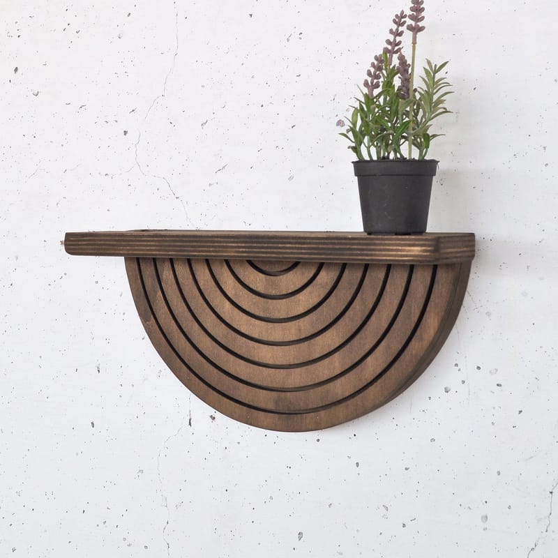 Decorative Wooden Wall Shelf Hanah Home - Oppbevaring - Vegghengt oppbevaring