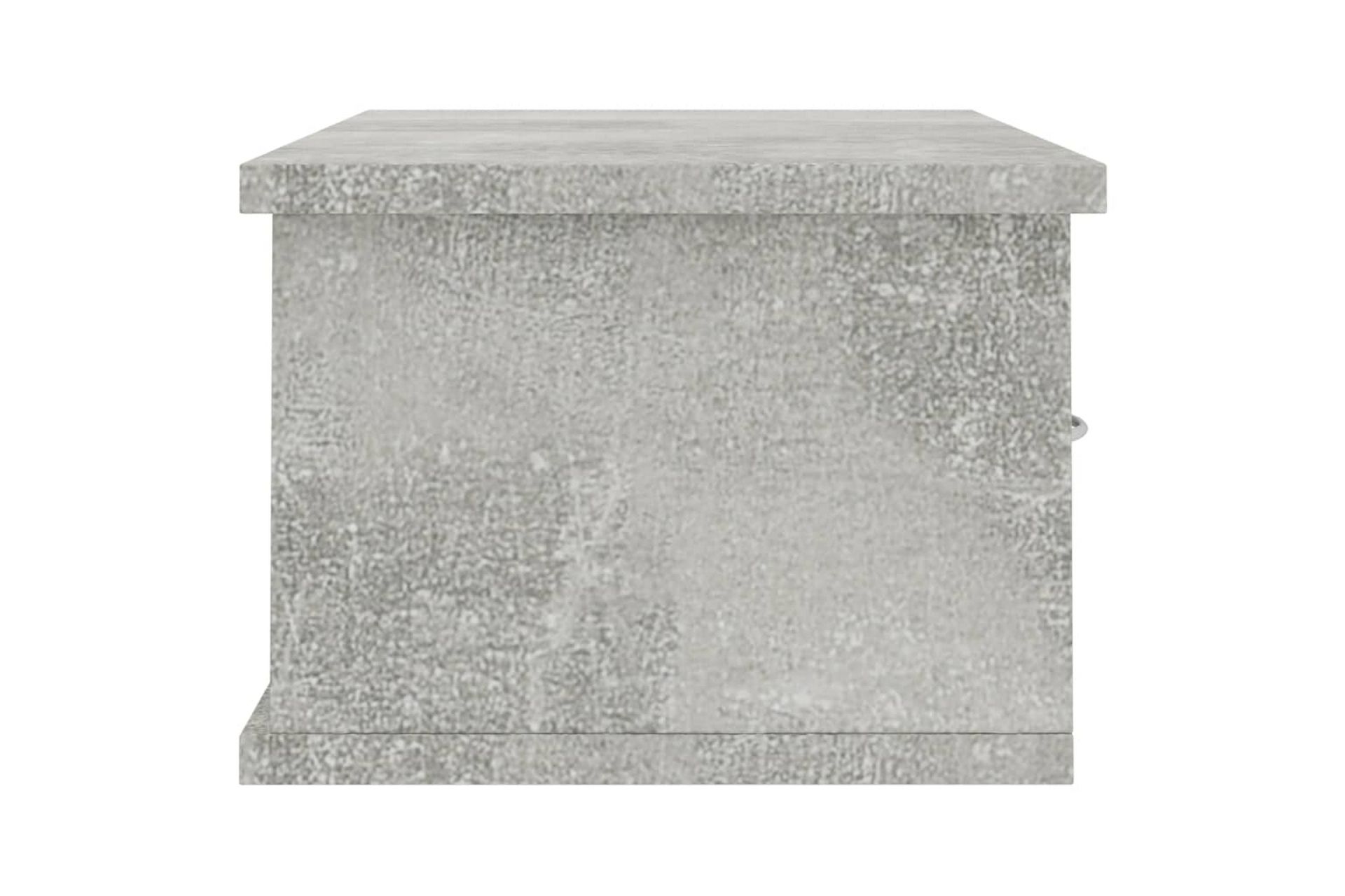 Veggskuff betonggrå 60x26x18,5 cm sponplate - Grå - Oppbevaring - Vegghengt oppbevaring