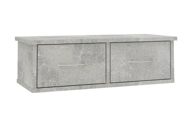 Veggskuff betonggrå 60x26x18,5 cm sponplate - Grå - Oppbevaring - Vegghengt oppbevaring