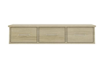Veggskuff sonoma eik 90x26x18,5 cm sponplate - Brun - Oppbevaring - Vegghengt oppbevaring