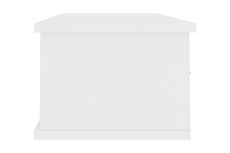 Veggskuff hvit 90x26x18,5 cm sponplate - Hvit - Vegghengt oppbevaring