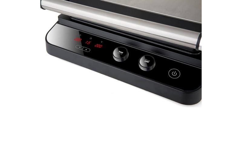 Bordgrill Black+Decker Børstet stål temp-kontroll 2000W - Sport & fritid - Camping & vandring - Friluftskjøkken & campingkjøkken