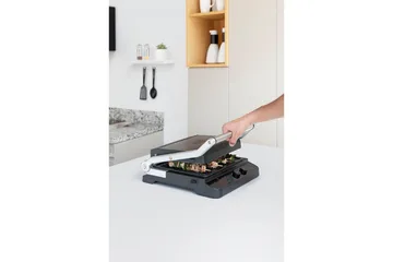 Bordgrill Black+Decker Børstet Stål Temp Kontroller 2000W - Hage - Griller - Øvrige griller - Bærbar grill & campinggrill