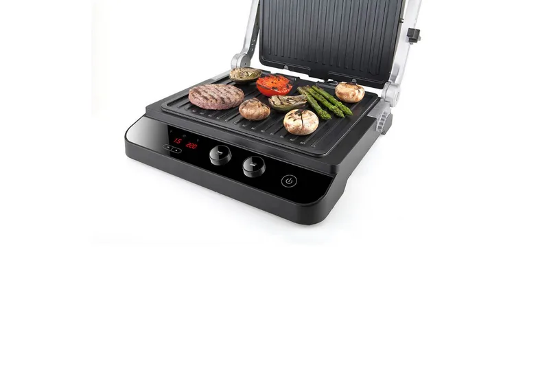 Bordgrill Black+Decker Børstet Stål Temp Kontroller 2000W - Sport & fritid - Camping & vandring - Friluftskjøkken & campingkjøkken