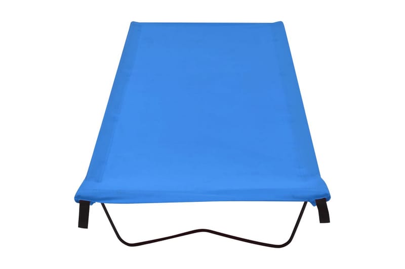 Campingseng 180x60x19 cm oxfordstoff og stål blå - Blå - Sport & fritid - Camping & vandring - Campingmøbler