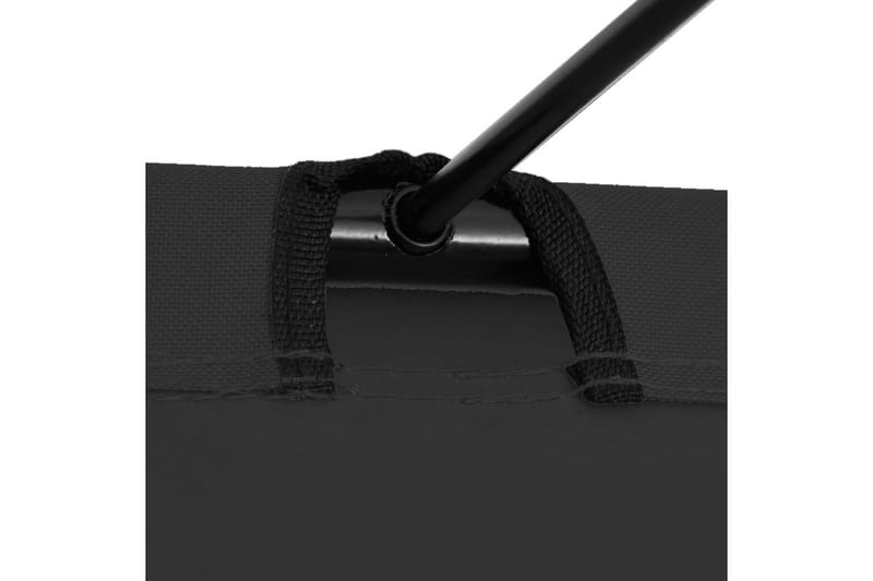 Campingseng 180x60x19 cm oxfordstoff og stål svart - Svart - Sport & fritid - Camping & vandring - Campingmøbler