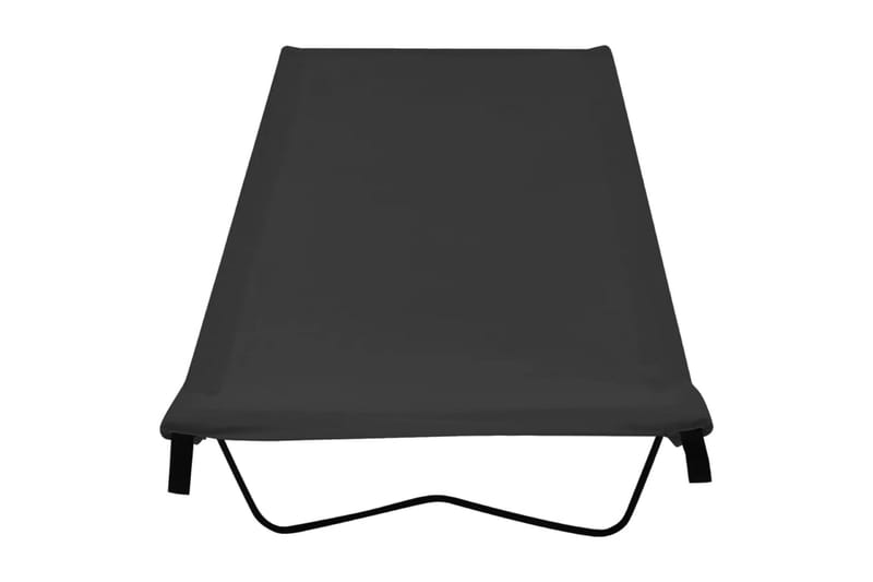 Campingseng 180x60x19 cm oxfordstoff og stål svart - Svart - Sport & fritid - Camping & vandring - Campingmøbler