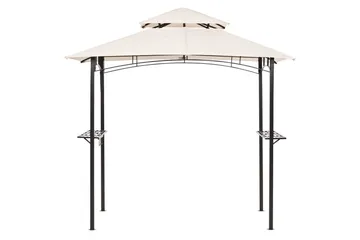 Lusthus Beliani Naro Beige/svart Beige||Black - Hagemøbler - Solbeskyttelse - Paviljonger - Paviljong med tak