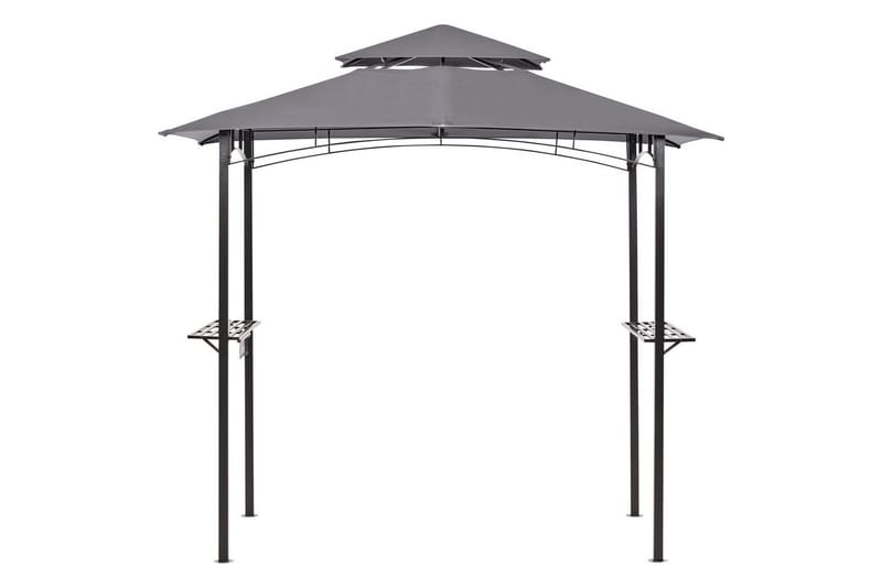 Lusthus Beliani Naro Beige/svart Grey||Black - Hagemøbler - Solbeskyttelse - Paviljonger - Paviljong med tak