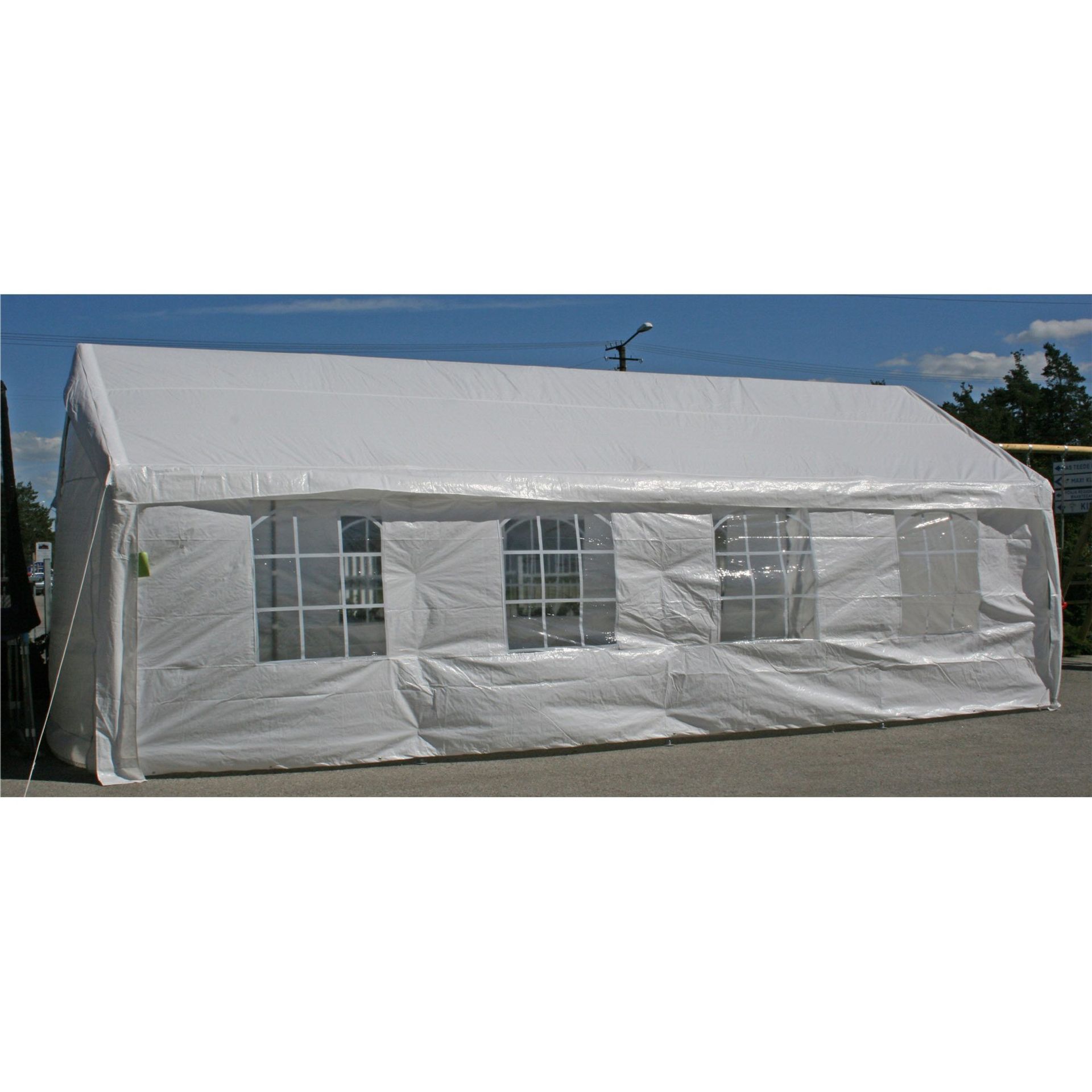 Partytelt HOME4YOU 4x8 m, hvit - Hvit