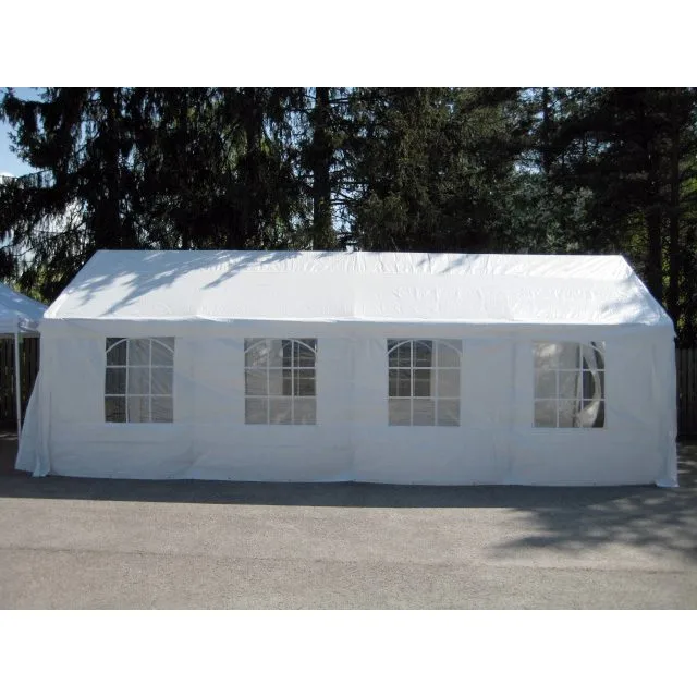 Partytelt HOME4YOU 4x8 m, hvit - Hvit - Sport & fritid - Camping & vandring - Telt
