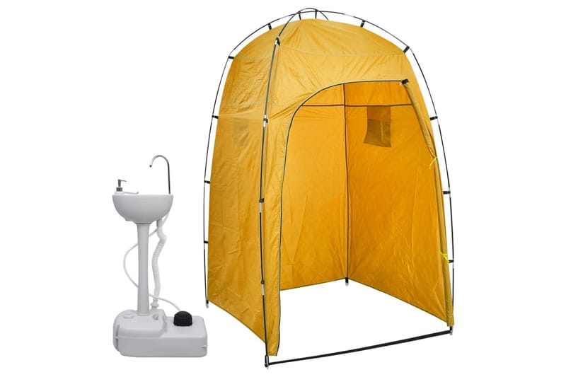 Bærbar håndvask for camping med telt 20 L - Sport & fritid - Camping & vandring - Telt