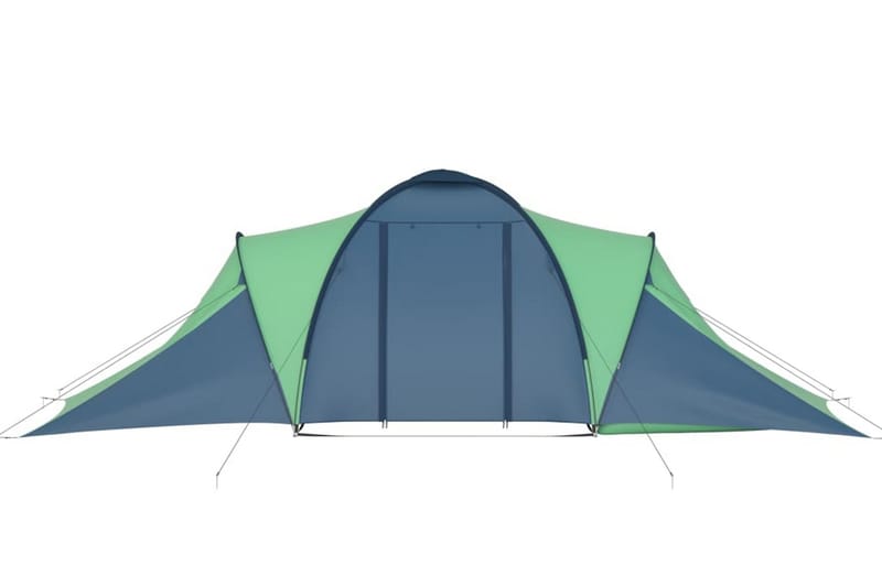 Campingtelt 6 personer blå og grønn - Blå - Campingtelt - Telt