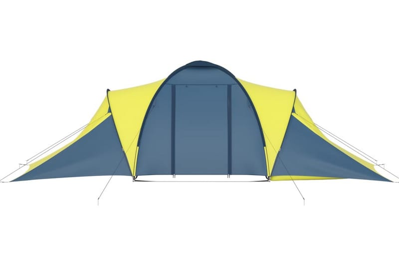 Campingtelt 6 personer blå og gul - Blå - Sport & fritid - Camping & vandring - Telt