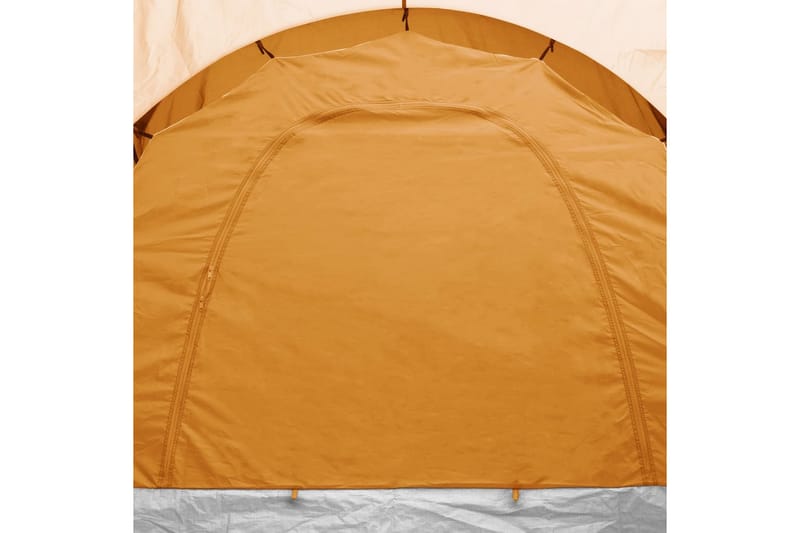 Campingtelt 6 personer grå og oransje - Grå - Sport & fritid - Camping & vandring - Telt