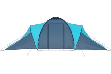 Campingtelt 6 personer blå og lyseblå - Blå - Sport & fritid - Camping & vandring - Telt