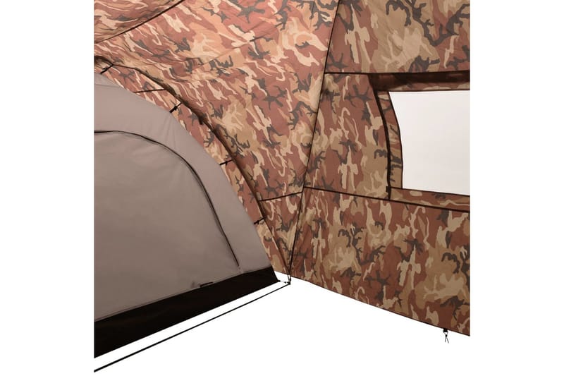 Campingtelt igloformet 650x240x190 cm for 8 personer - Flerfarget - Campingtelt - Telt