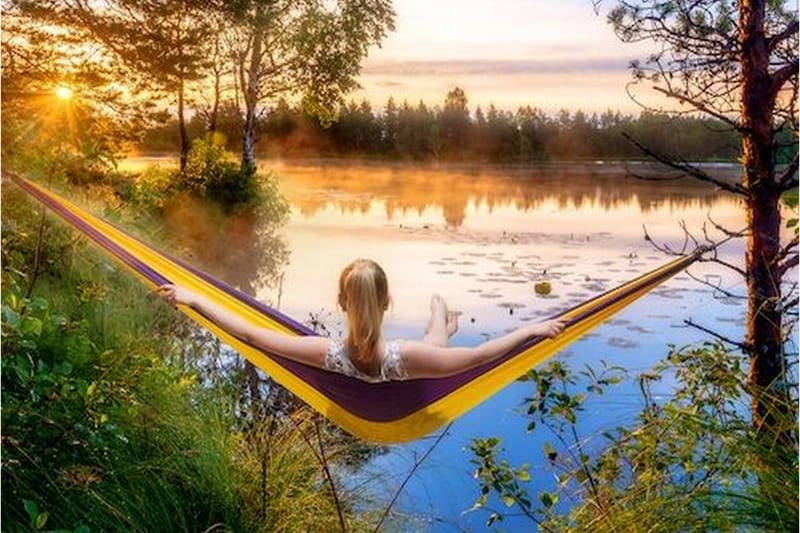 Röhnö Hammock - Gul|Lilla - Sport & fritid - Camping & vandring - Telt