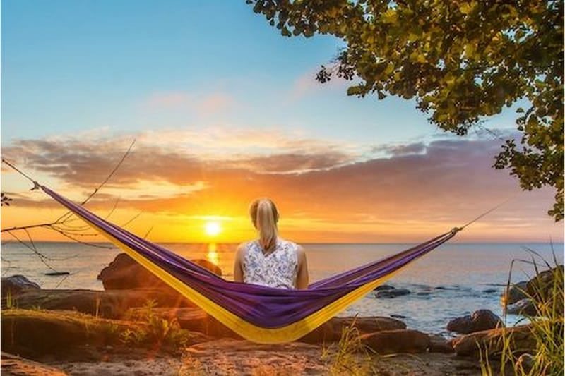 Röhnö Hammock - Gul|Lilla - Sport & fritid - Camping & vandring - Telt