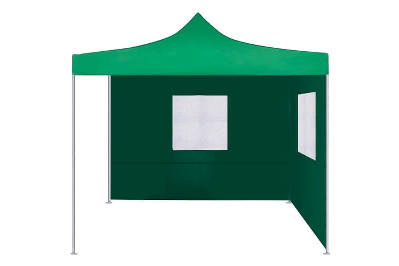 Sammenleggbart telt med 2 vegger 3x3 m grønn - Telt