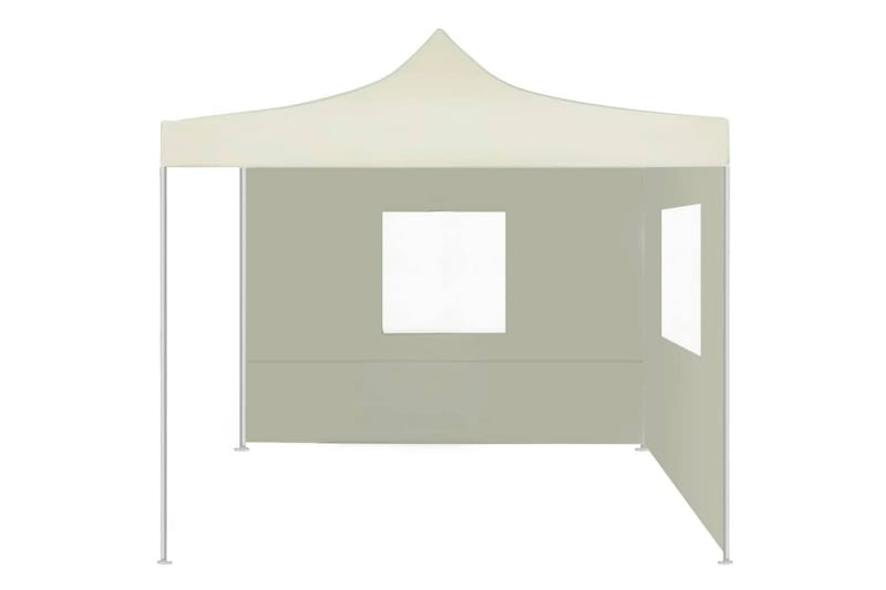 Sammenleggbart telt med 2 vegger 3x3 m kremhvit - Sport & fritid - Camping & vandring - Telt