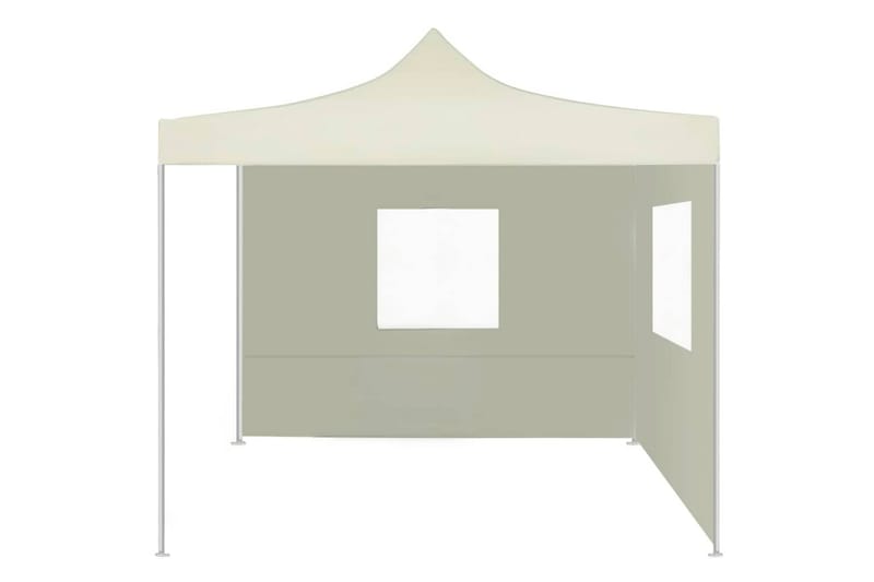 Sammenleggbart telt med 2 vegger 3x3 m kremhvit - Telt