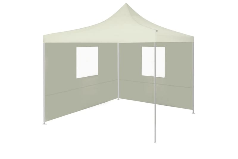 Sammenleggbart telt med 2 vegger 3x3 m kremhvit - Telt