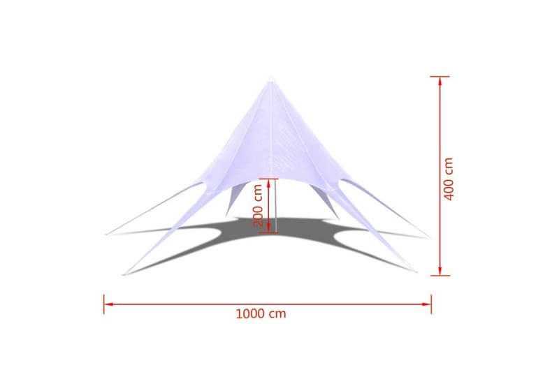 Sekskantet paviljong 10m - Tarp - Telt