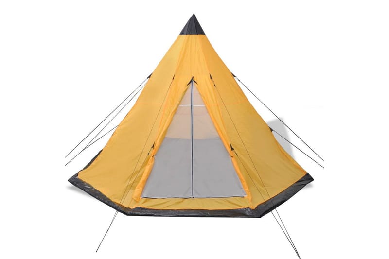 Telt 4 personer gul - Sport & fritid - Camping & vandring - Telt