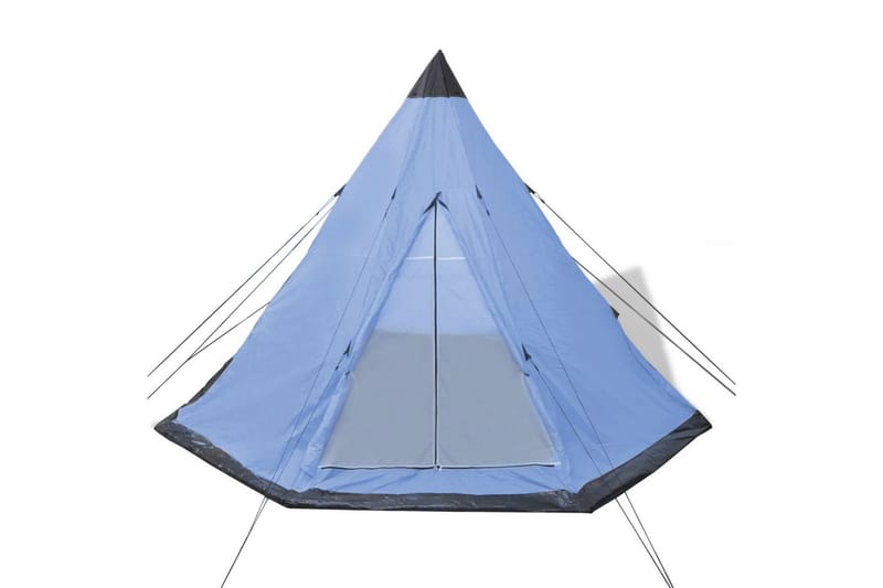 Telt 4 personer blå - Sport & fritid - Camping & vandring - Telt