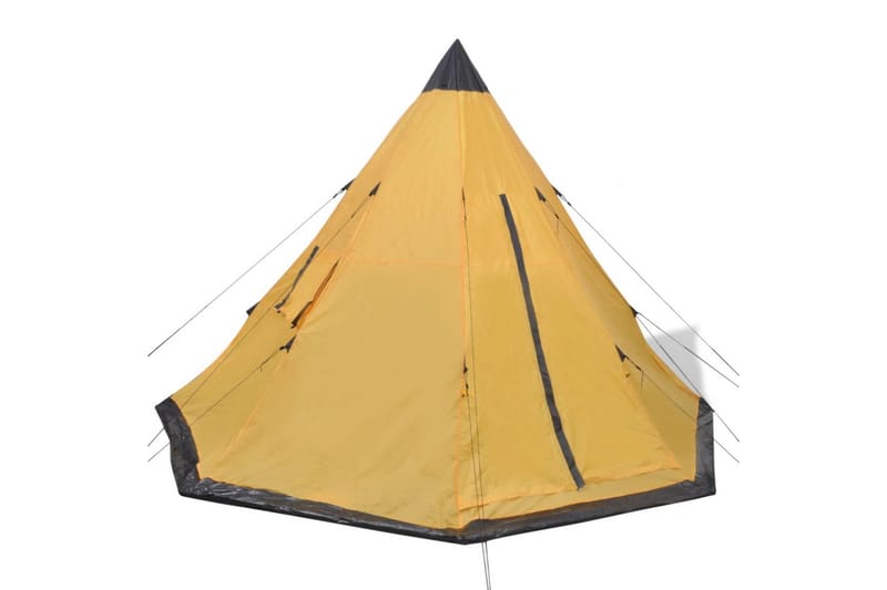 Telt 4 personer gul - Sport & fritid - Camping & vandring - Telt