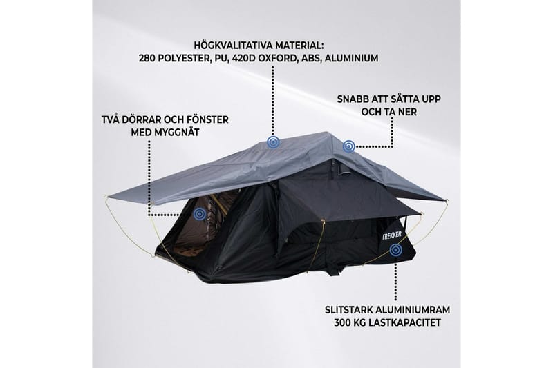 Trekker Taktelt Camper M - Grön - Sport & fritid - Camping & vandring - Telt