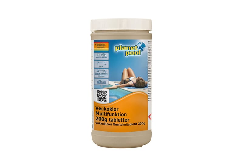Vannpleie Planet Pool Uke-klor Multifunksjon 200g stykke 1 kg - 1 kg - Sport & fritid - Camping & vandring - Friluftskjøkken & campingkjøkken