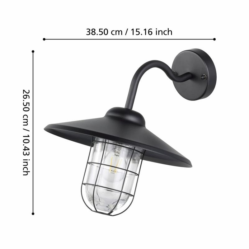 Vegglampe Utendørsbelysning Melgoa - 30 cm - Hage - Utemiljø - Entré - Entrébelysning