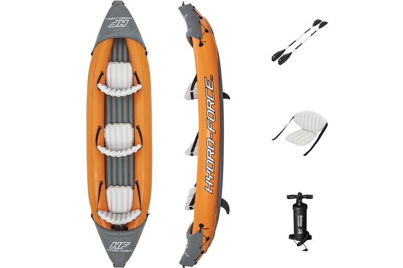 Bestway Cove Champion X3 Oppblåsbar kajakk 3 personer Oransj, Bestway