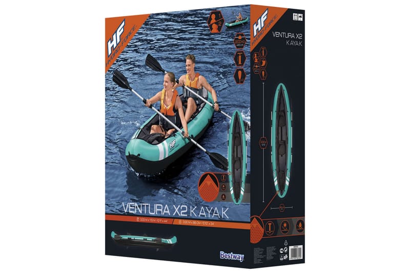 Bestway Kajakk Hydro-Force Ventura X2 330x86 cm - Sport & fritid - Friluftsliv - Kano & kayak