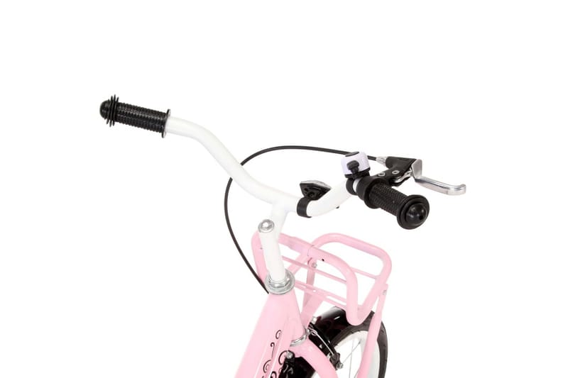 Barnesykkel med bagasjebrett foran 14 tommer hvit og rosa - Rosa - Barnesykkel & juniorsykkel