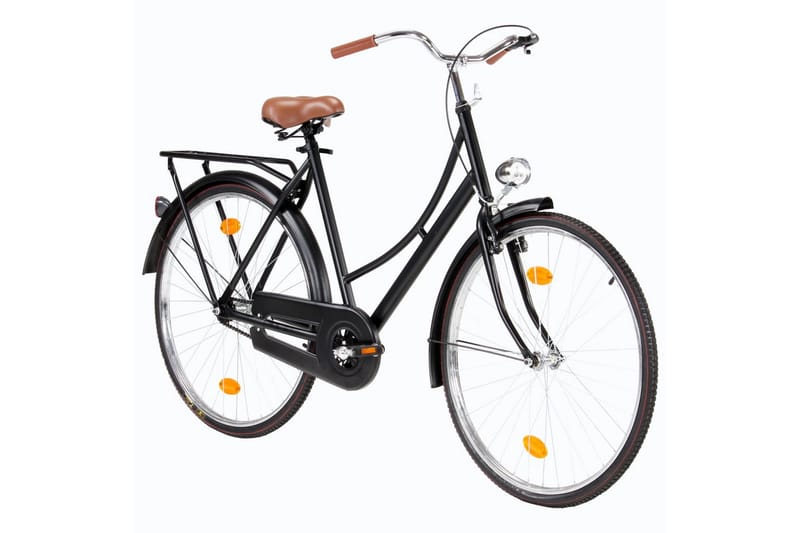 Nederlandsk sykkel for dame 28 - Svart - Damesykkel